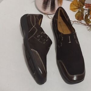 Naturalizer Dark Brown Leather Loafers